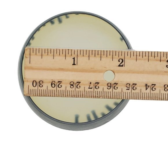 MCM French Drip Glass Carafe Decanter & 6x Small Wine Glasses Blue Yellow Handma - Picture 7 of 10